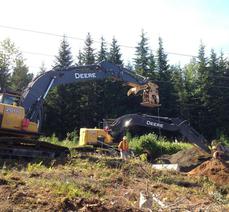 Construction Monitoring and Quality Control - Guyline Anchor Installation for Transmission Line Tower - Northwest Transmission Line Project