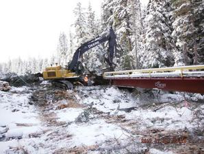 Design and Construction Supervision - 60' Steel Girder Portable Bridge - AltaGas - Forrest Kerr Project