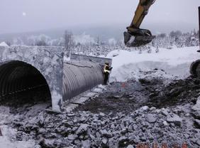 Design and Construction Supervision - 3000mm Pipe Arch Culvert - Northwest Transmission Line