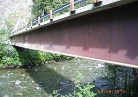 Bridge Inspection - 45m Steel Girder Bridge with Concrete Composite Deck - Vancouver Island